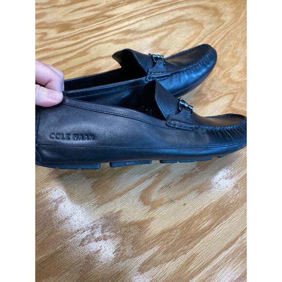 Cole Haan Penny Casual Shoes Mens 11 M Triple Black Leather Slip On Loafers S11 main image 3